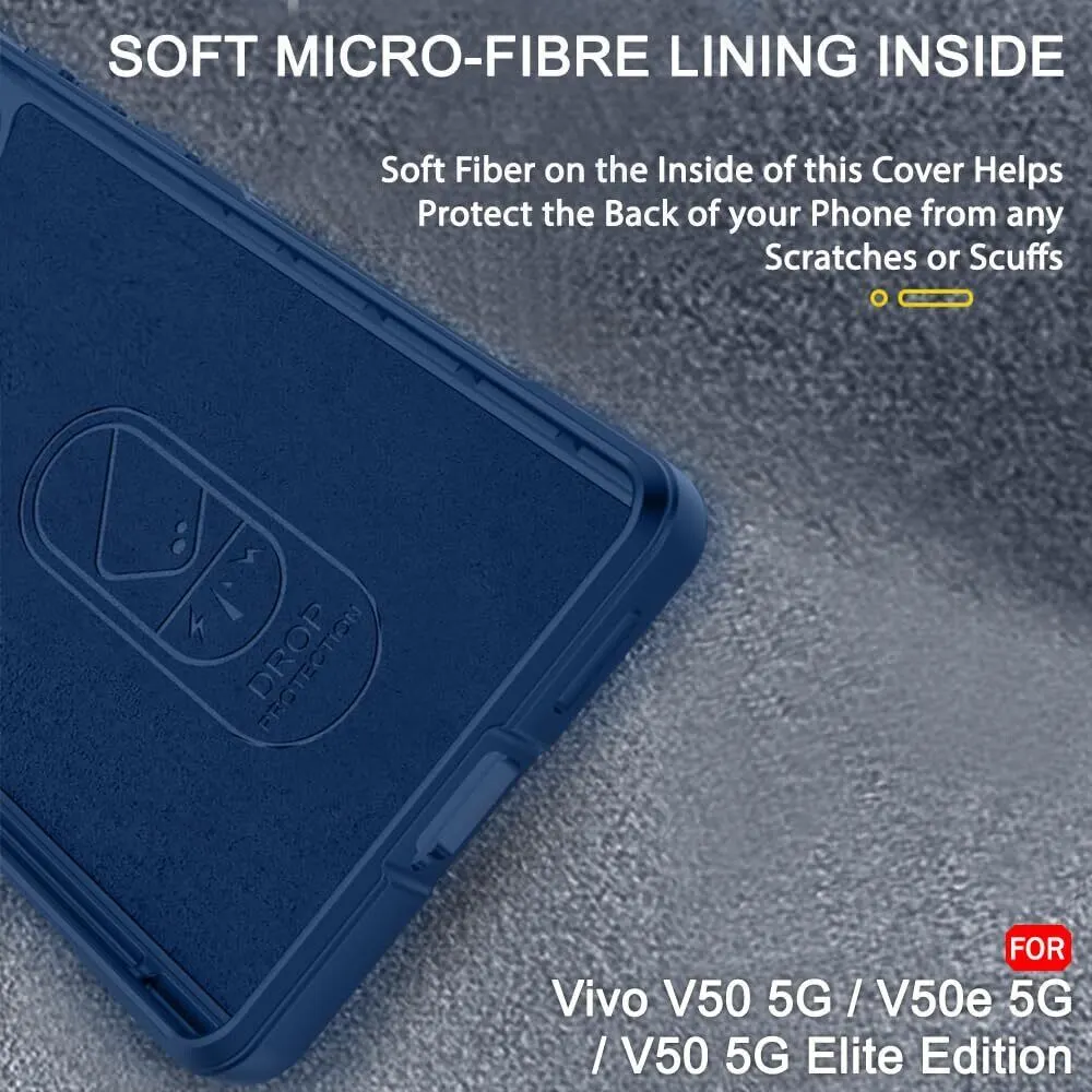 Micvir Back Cover for vivo V50 5G Elite Edition (Blue, 3D Case, Silicon, Pack of: 1) — image 4 of 4