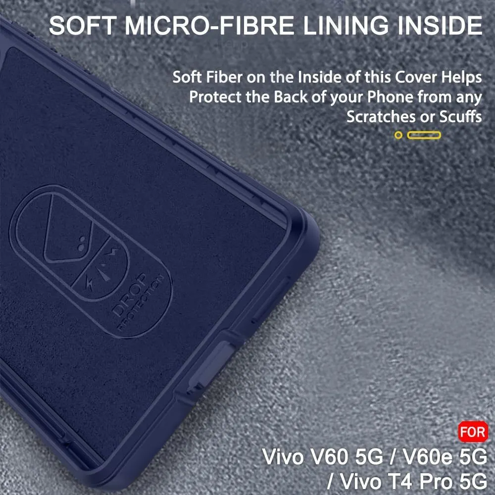 Micvir Back Cover for Vivo V60e 5G (Blue, 3D Case, Silicon, Pack of: 1) — image 5 of 5