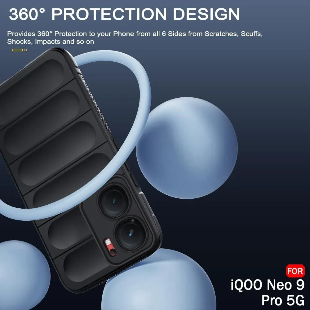 Micvir Back Cover for iQOO Neo 9 Pro 5G (Black, Silicon, Pack of: 1) — image 3 of 4