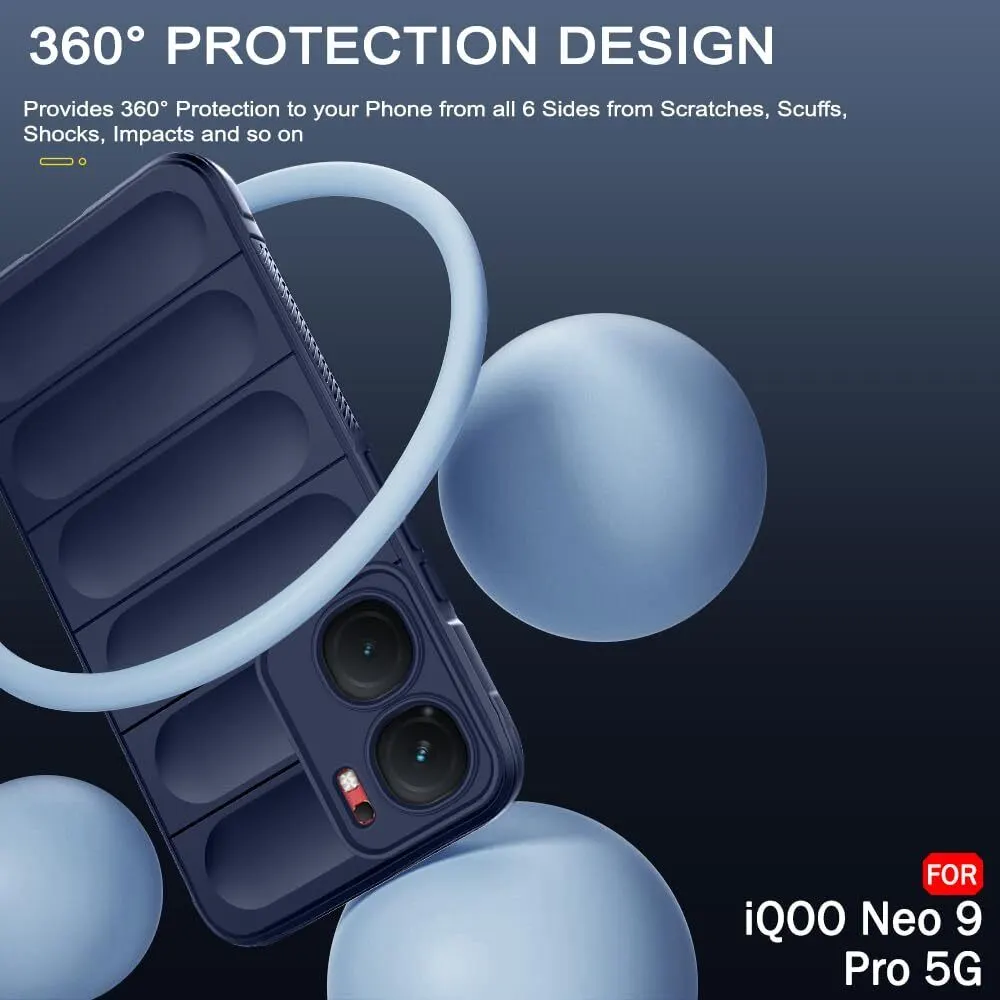 Micvir Back Cover for iQOO Neo 9 Pro 5G (Blue, Silicon, Pack of: 1) — image 3 of 4