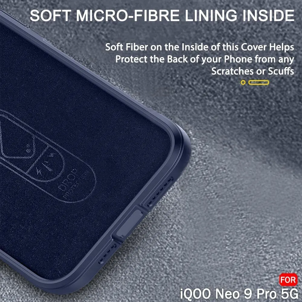 Micvir Back Cover for iQOO Neo 9 Pro 5G (Blue, Silicon, Pack of: 1) — image 4 of 4