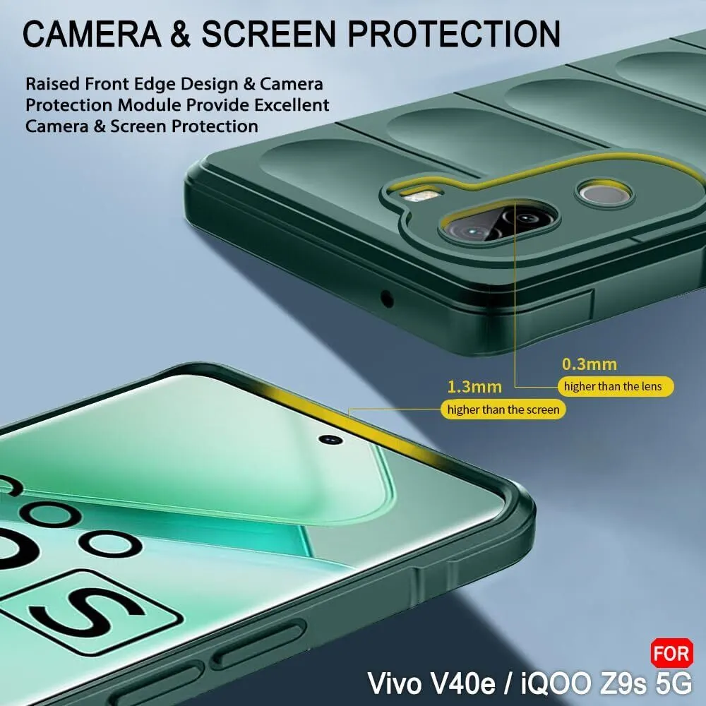 Micvir Back Cover for iQOO Z9s 5G (Green, 3D Case, Silicon, Pack of: 1) — image 2 of 5