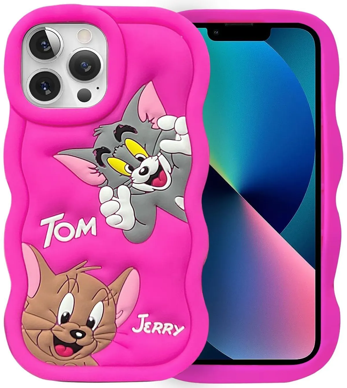 Micvir Back Cover for Apple iPhone 14 Pro (Pink, Silicon, Pack of: 1)