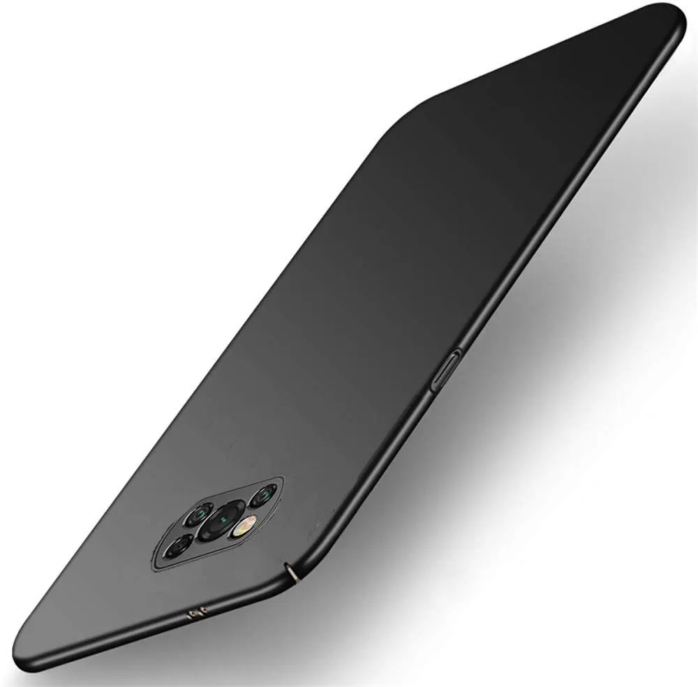 Micvir Back Cover for Poco X3 Pro (Black, Pack of: 1)