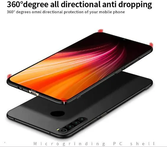 Micvir Back Cover for Mi Redmi Note 8 (Black, Plastic, Pack of: 1) — image 5 of 5