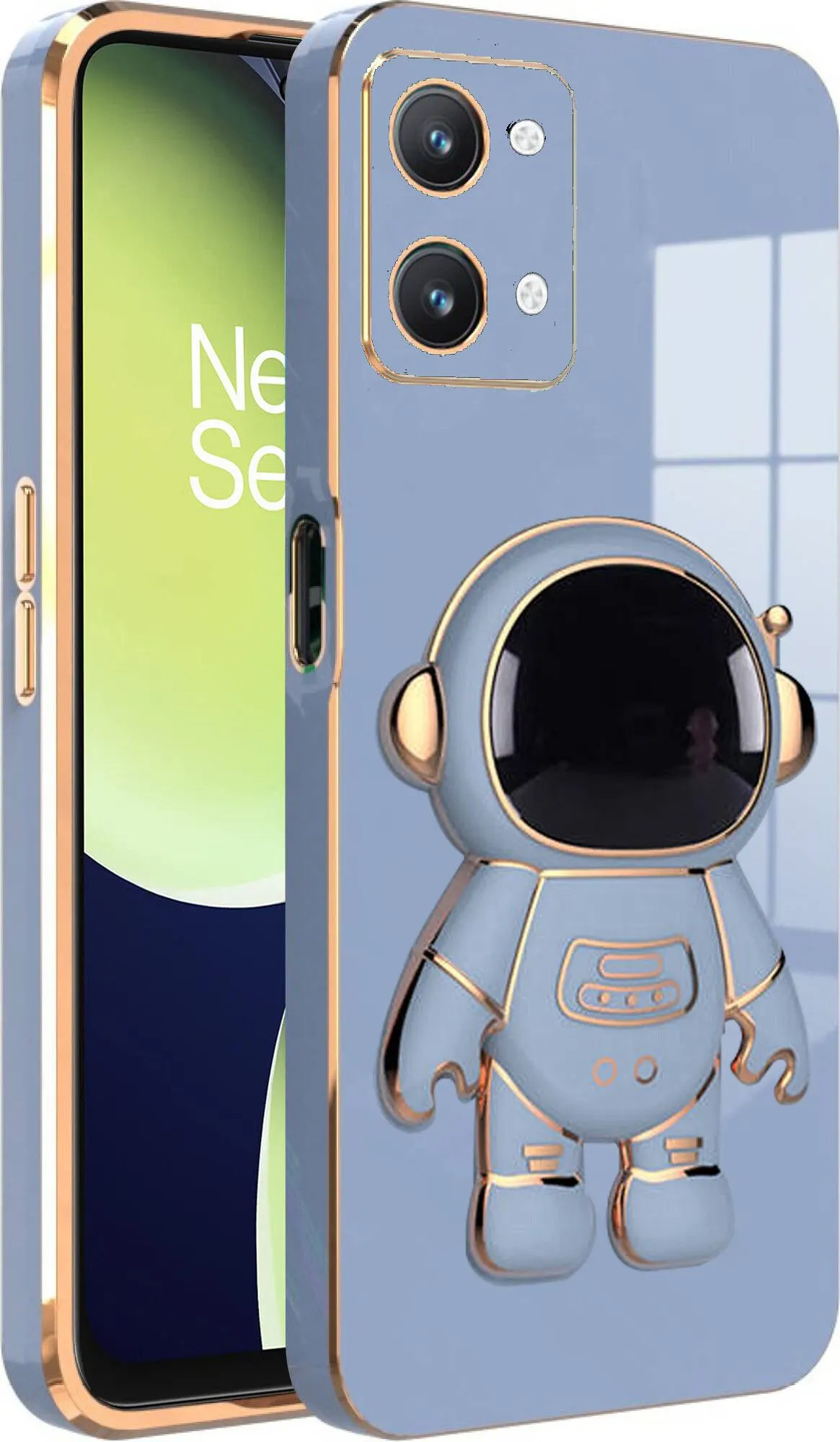 Micvir Back Cover for OnePlus Nord 3 5G (Blue, Silicon, Pack of: 1)