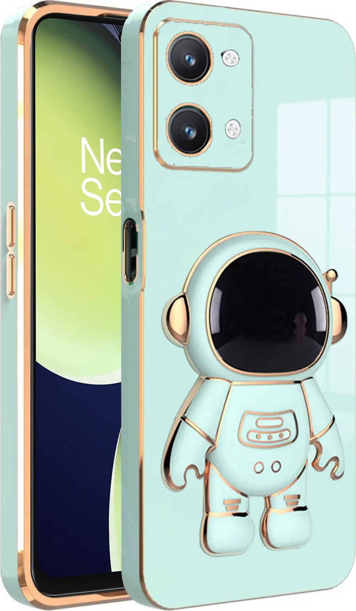 Micvir Back Cover for OnePlus Nord 3 5G (Green, Silicon, Pack of: 1)