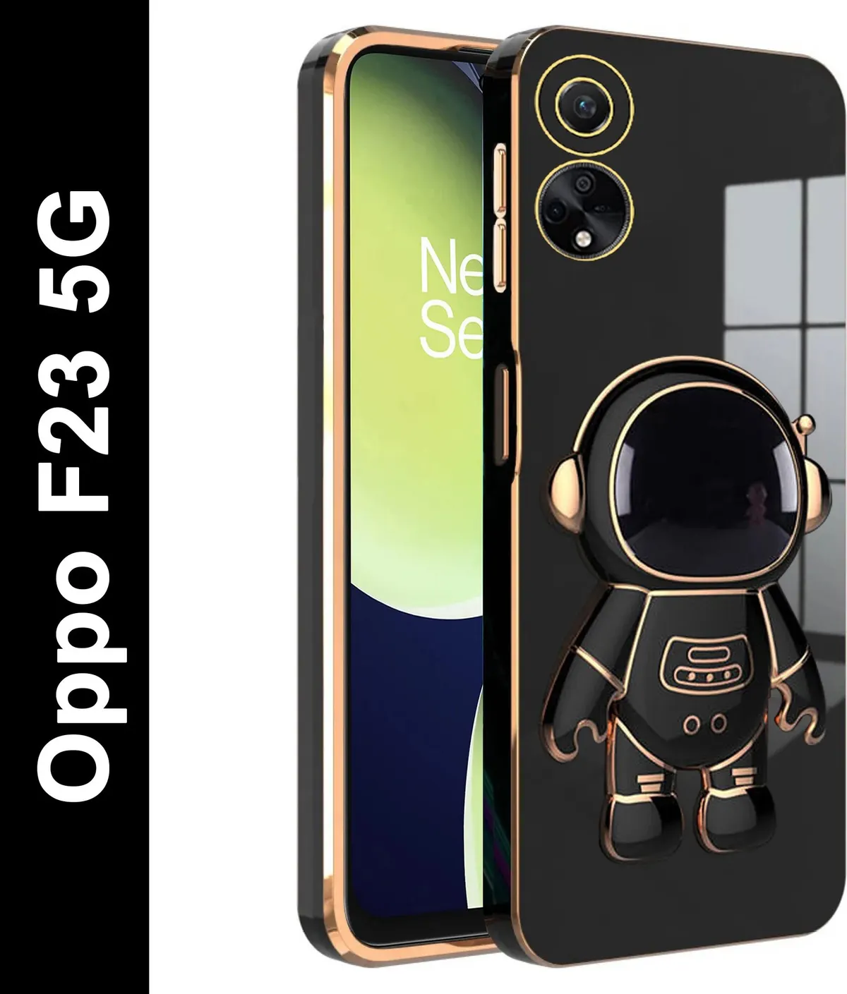 Micvir Back Cover for Oppo F23 5G (Black, Silicon, Pack of: 1)