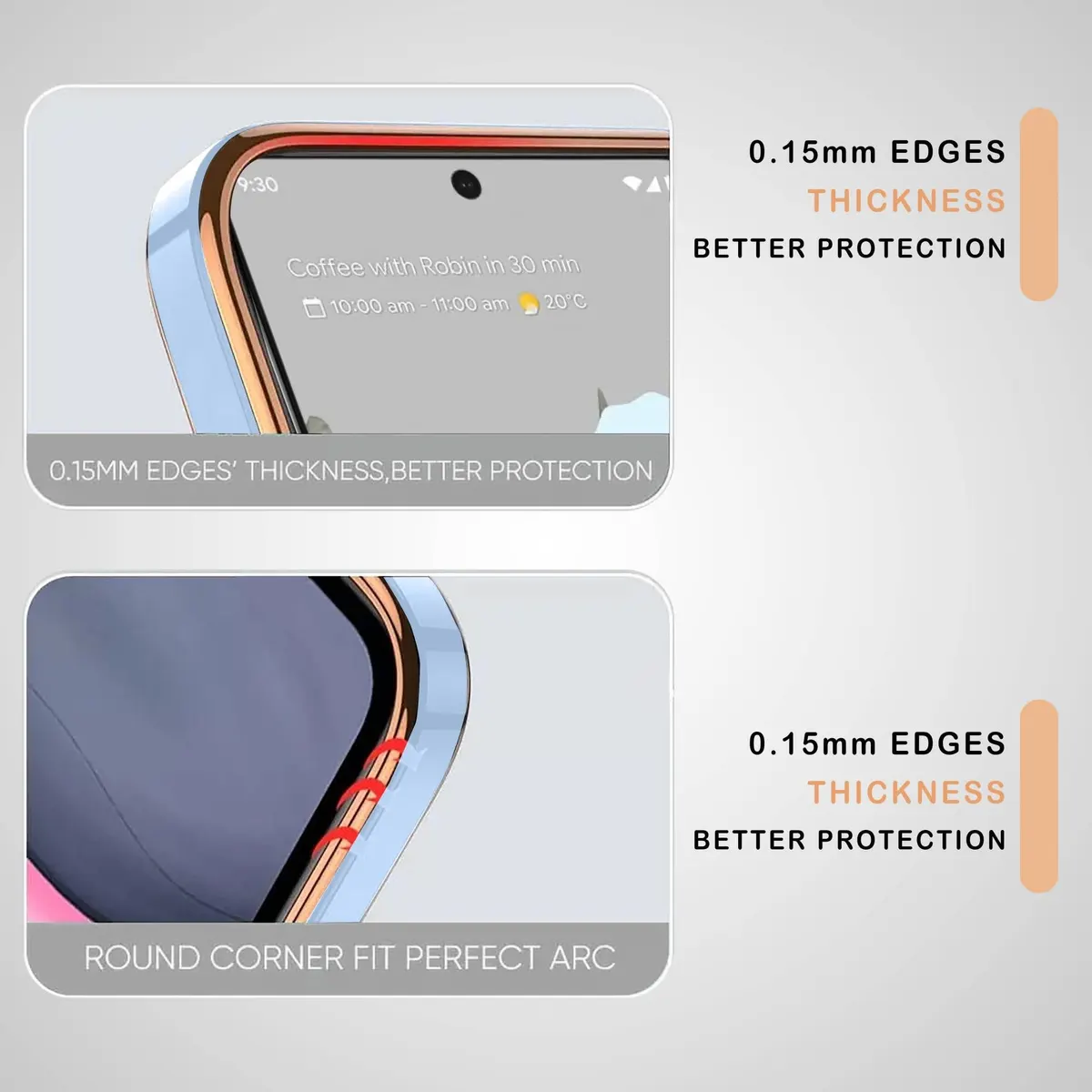 Micvir Back Cover for Mi A1, Mi A1 Old Version (Blue, Silicon, Pack of: 1) — image 3 of 5