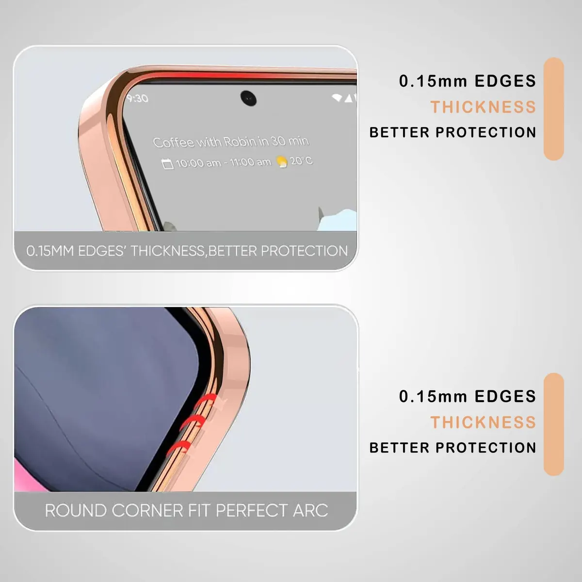 Micvir Back Cover for Mi A1, Mi A1 Old Version (Pink, Silicon, Pack of: 1) — image 3 of 5