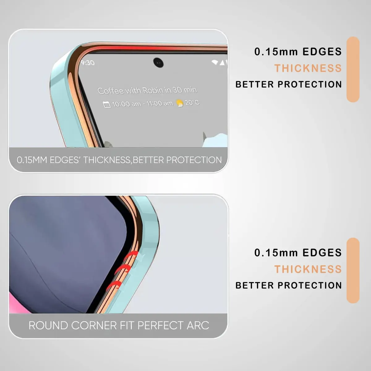 Micvir Back Cover for Redmi A2 (Green, Silicon, Pack of: 1) — image 4 of 5