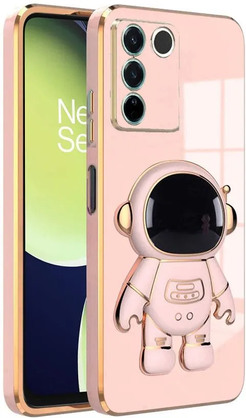 Micvir Back Cover for vivo V27 5G, Vivo V27 Pro 5G (Pink, Silicon, Pack of: 1)