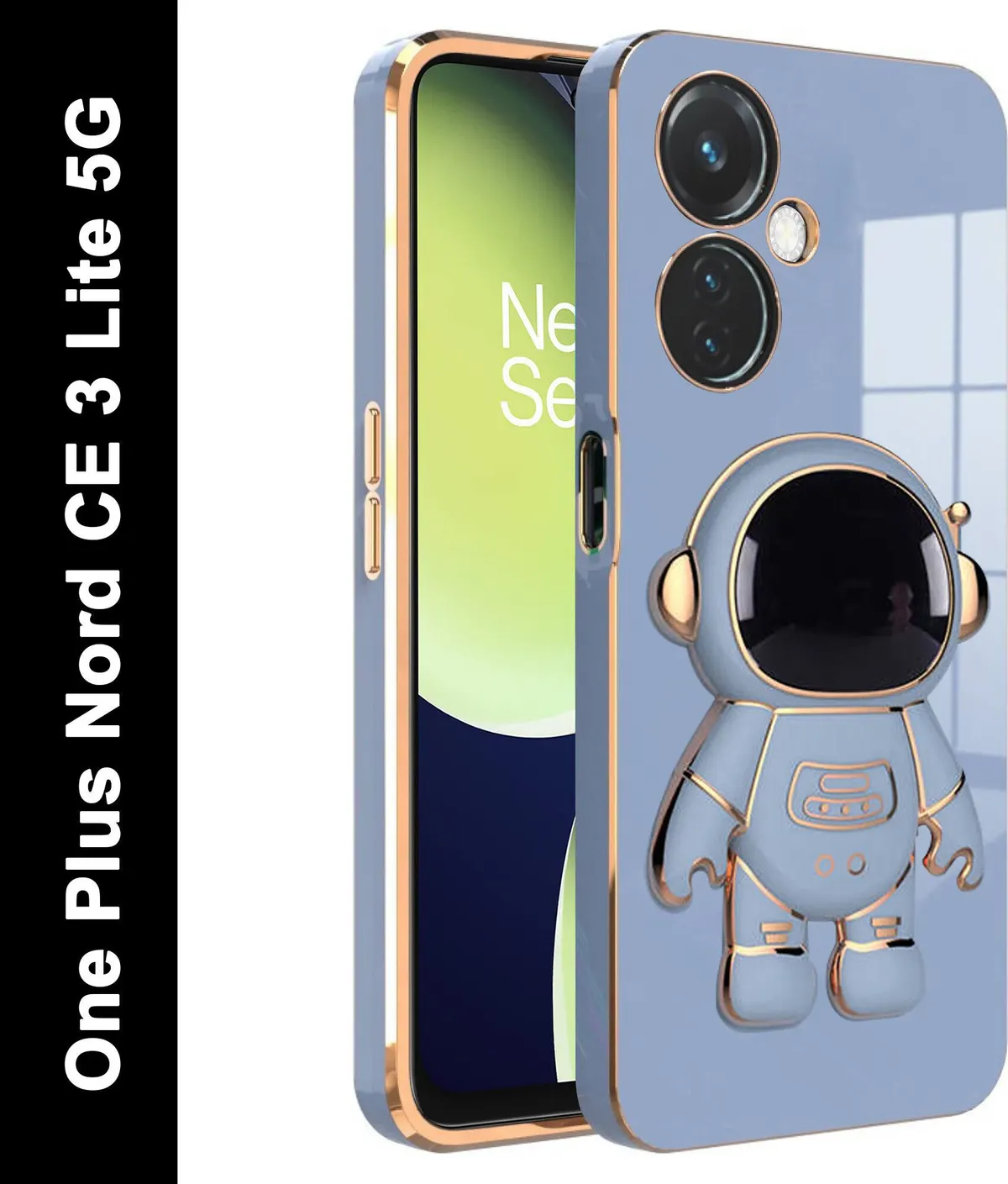Micvir Back Cover for OnePlus Nord CE 3 Lite 5G (Blue, Silicon, Pack of: 1)