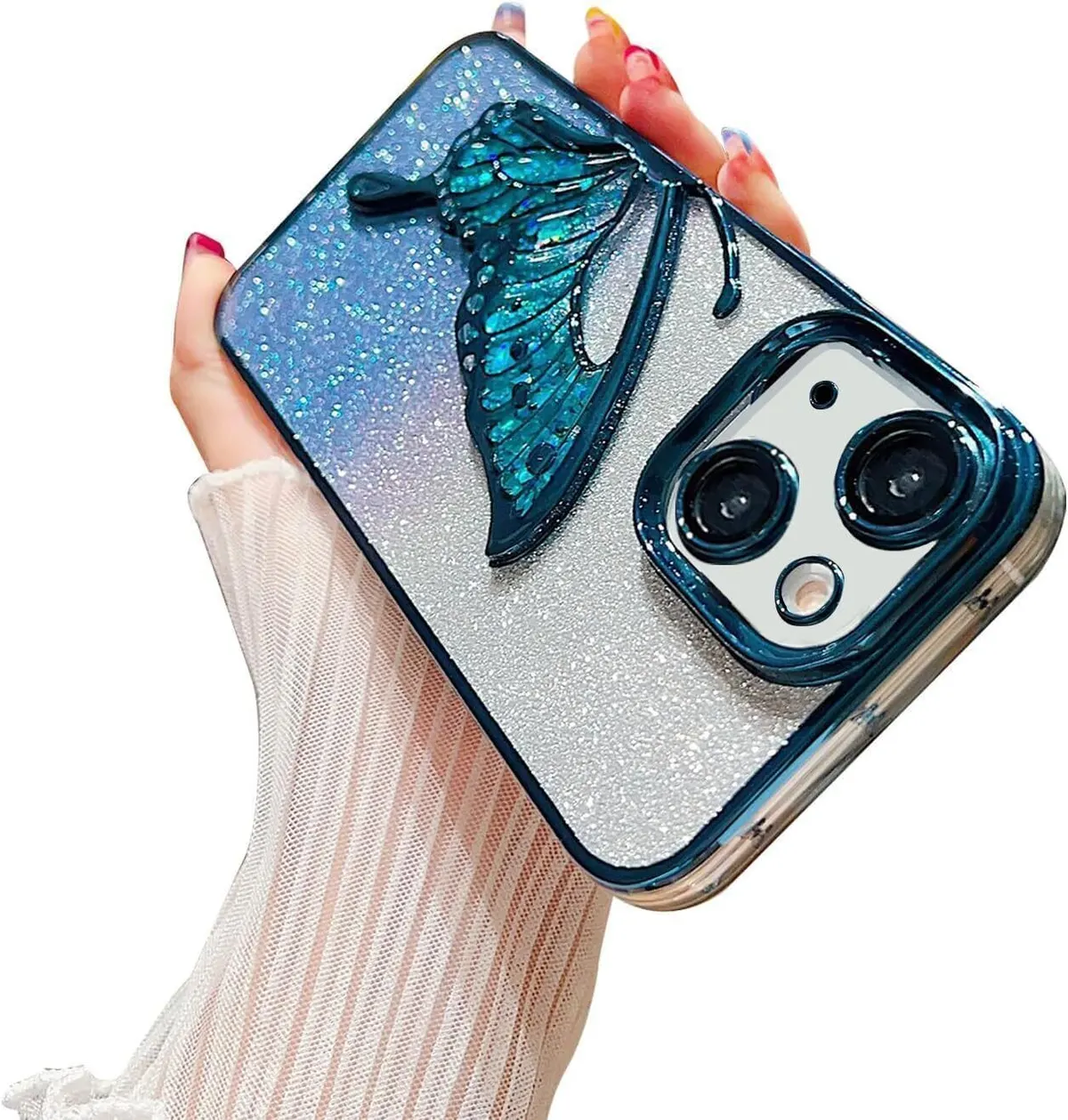 Micvir Back Cover for Apple iPhone 14 (Blue, Silicon, Pack of: 1) — image 2 of 3