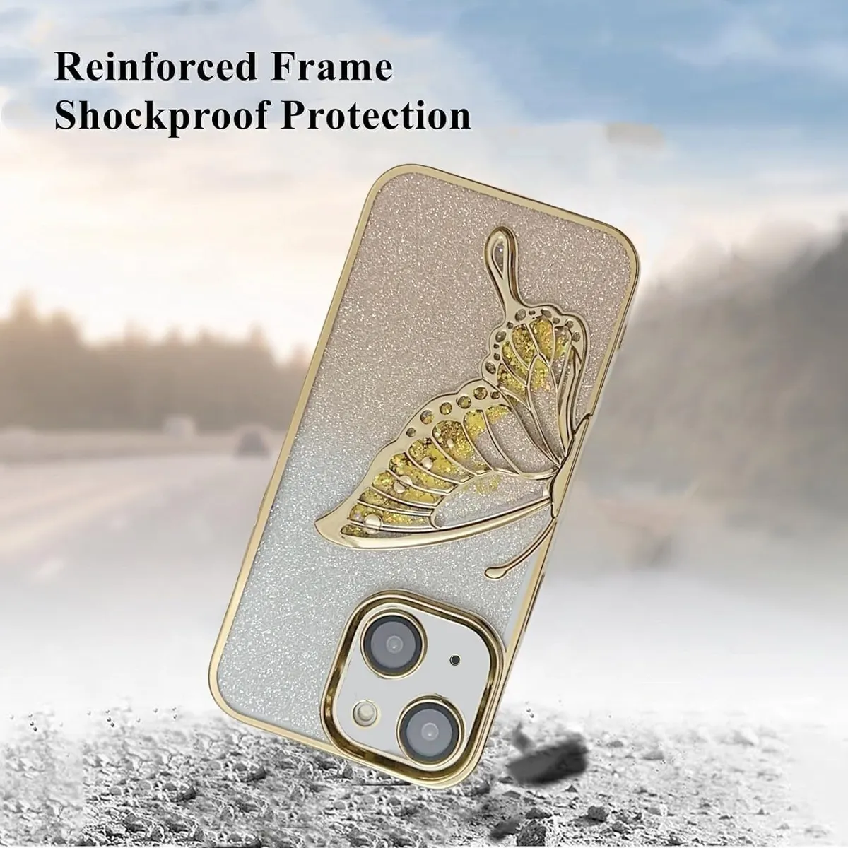 Micvir Back Cover for Apple iPhone 14 (Gold, Silicon, Pack of: 1) — image 3 of 3