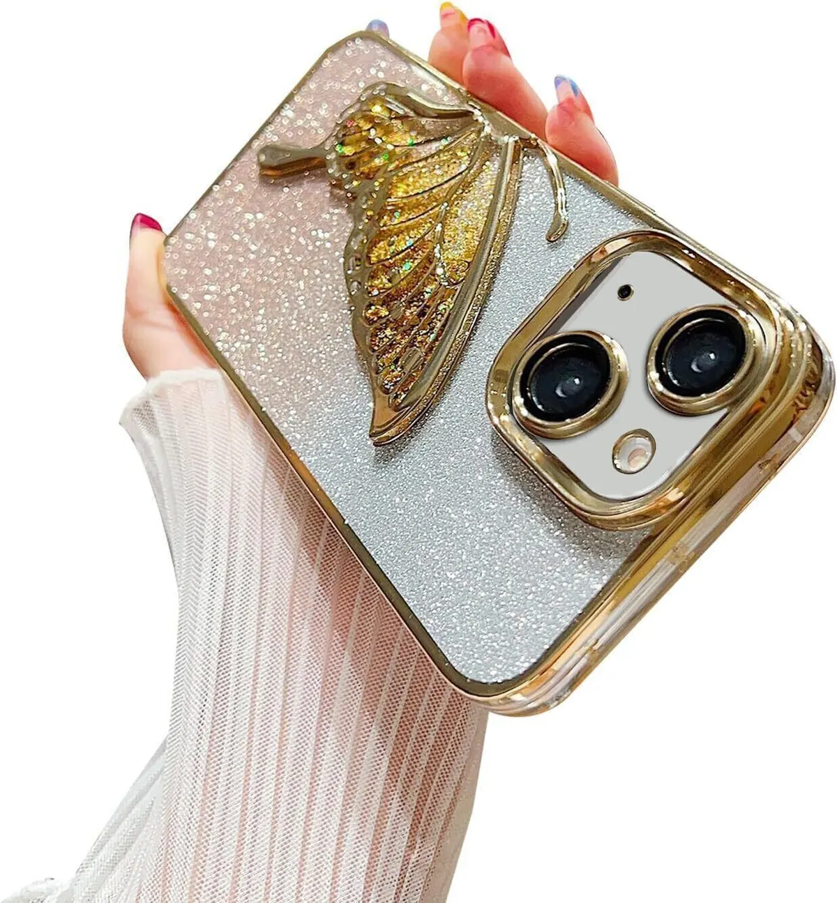 Micvir Back Cover for Apple iPhone 15 Plus (Gold, Silicon, Pack of: 1) — image 3 of 3