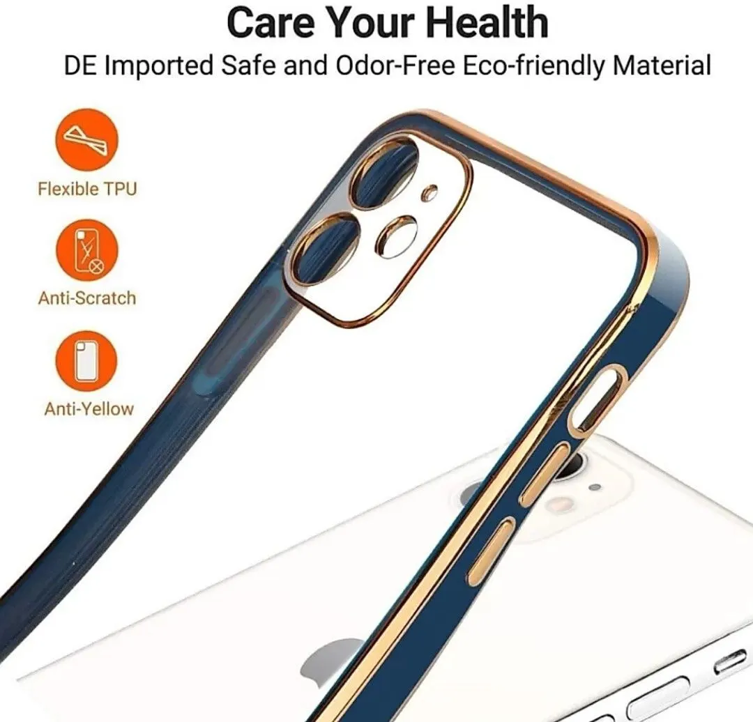 Micvir Back Cover for Apple iPhone 12 (Blue, Silicon, Pack of: 1) — image 4 of 5