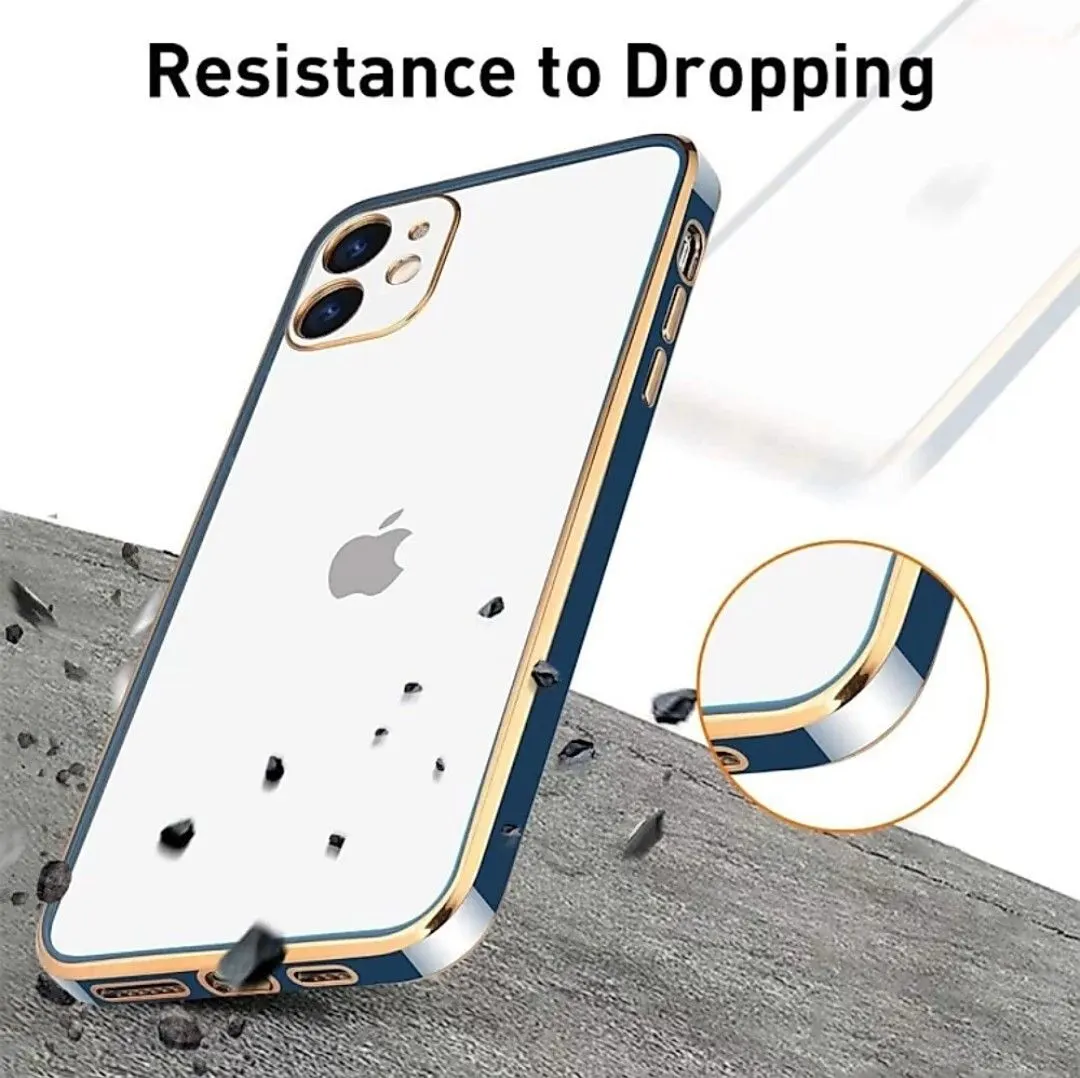 Micvir Back Cover for Apple iPhone 12 (Blue, Silicon, Pack of: 1) — image 5 of 5