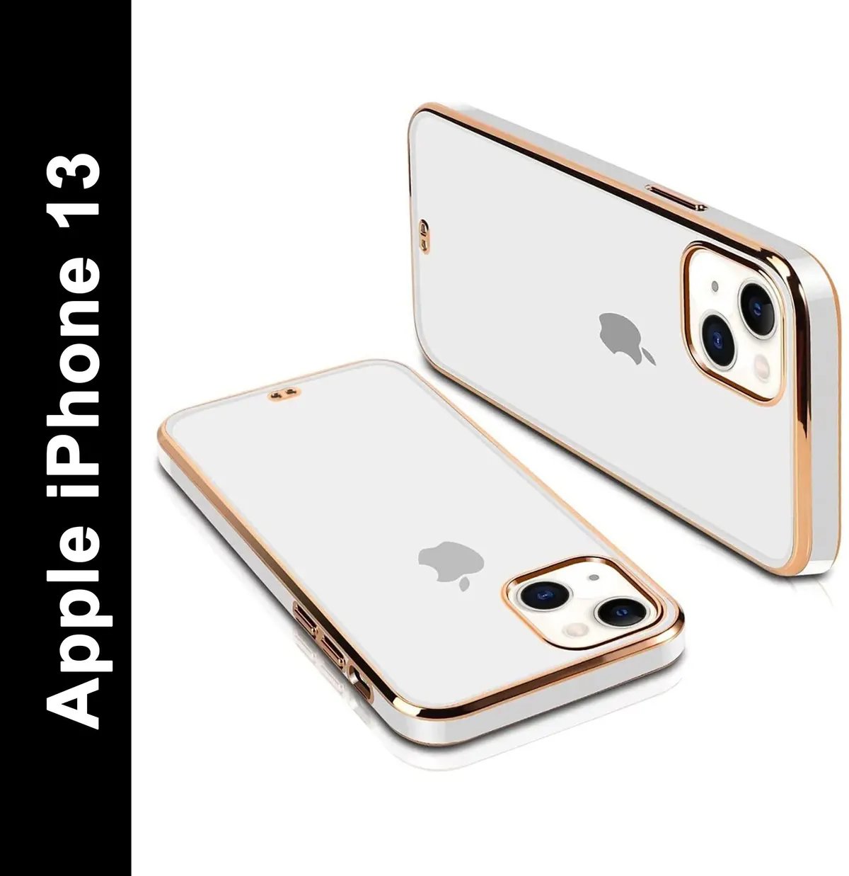 Micvir Back Cover for Apple iPhone 13 (White, Silicon, Pack of: 1)