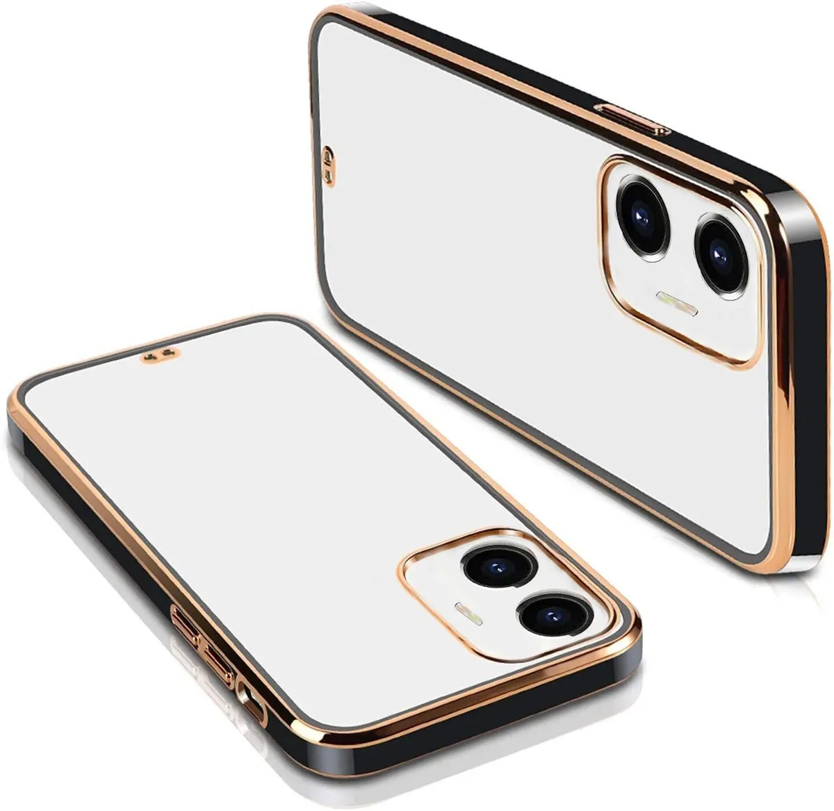 Micvir Back Cover for Iqoo Z6 Pro (Black, Silicon, Pack of: 1)