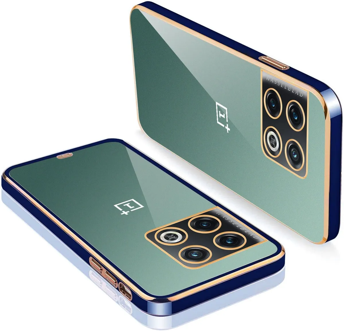 Micvir Back Cover for OnePlus 10 Pro 5G (Blue, Silicon, Pack of: 1)