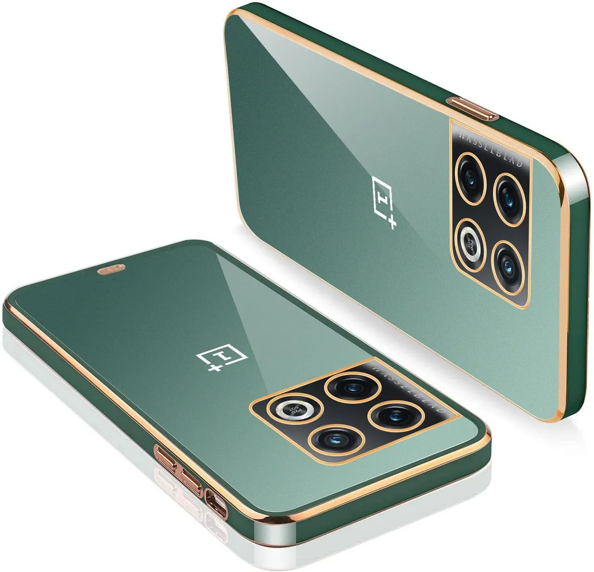 Micvir Back Cover for OnePlus 10 Pro 5G (Green, Silicon, Pack of: 1)