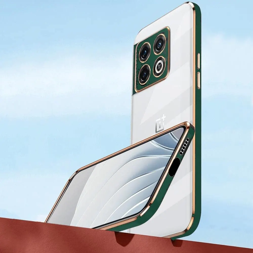 Micvir Back Cover for OnePlus 10 Pro 5G (Green, Silicon, Pack of: 1) — image 3 of 5