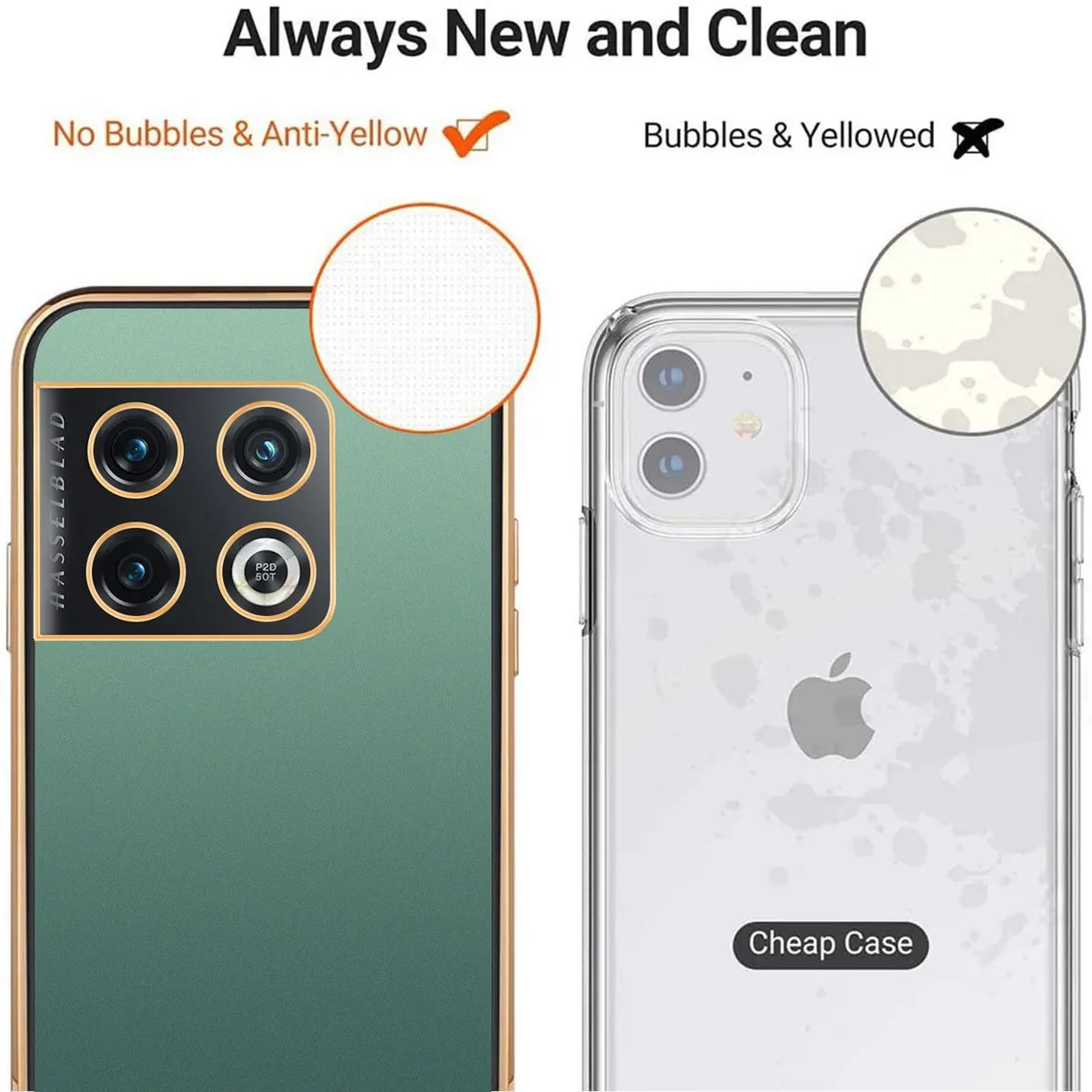 Micvir Back Cover for OnePlus 10 Pro 5G (Green, Silicon, Pack of: 1) — image 5 of 5