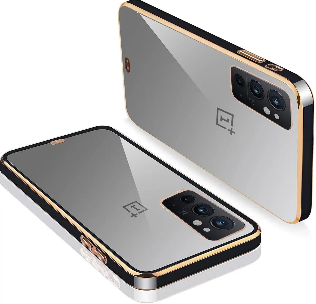 Micvir Back Cover for OnePlus 9RT (Black, Silicon, Pack of: 1)
