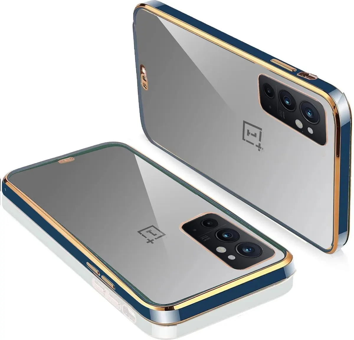 Micvir Back Cover for OnePlus 9RT (Blue, Silicon, Pack of: 1)