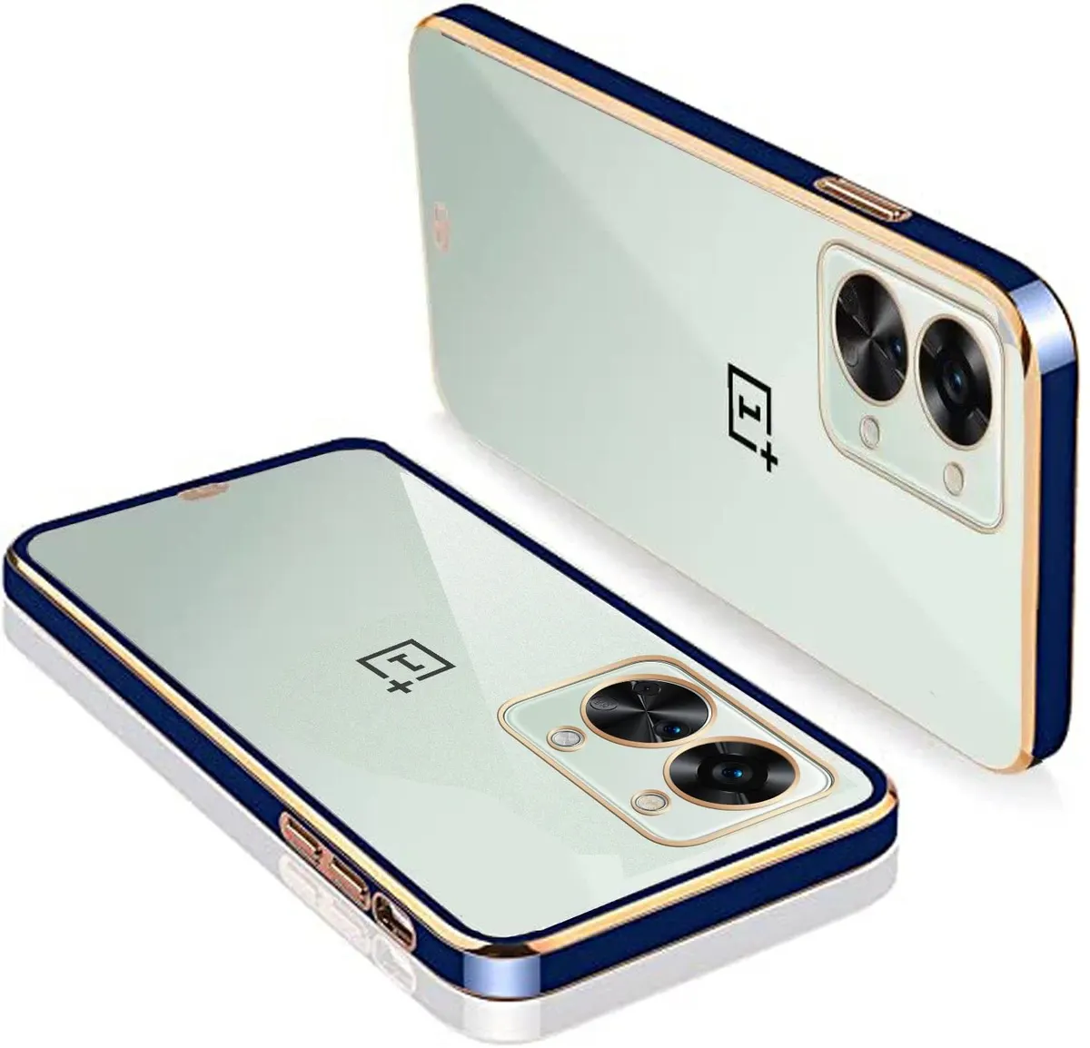 Micvir Back Cover for OnePlus Nord 2T 5G (Blue, Silicon, Pack of: 1)