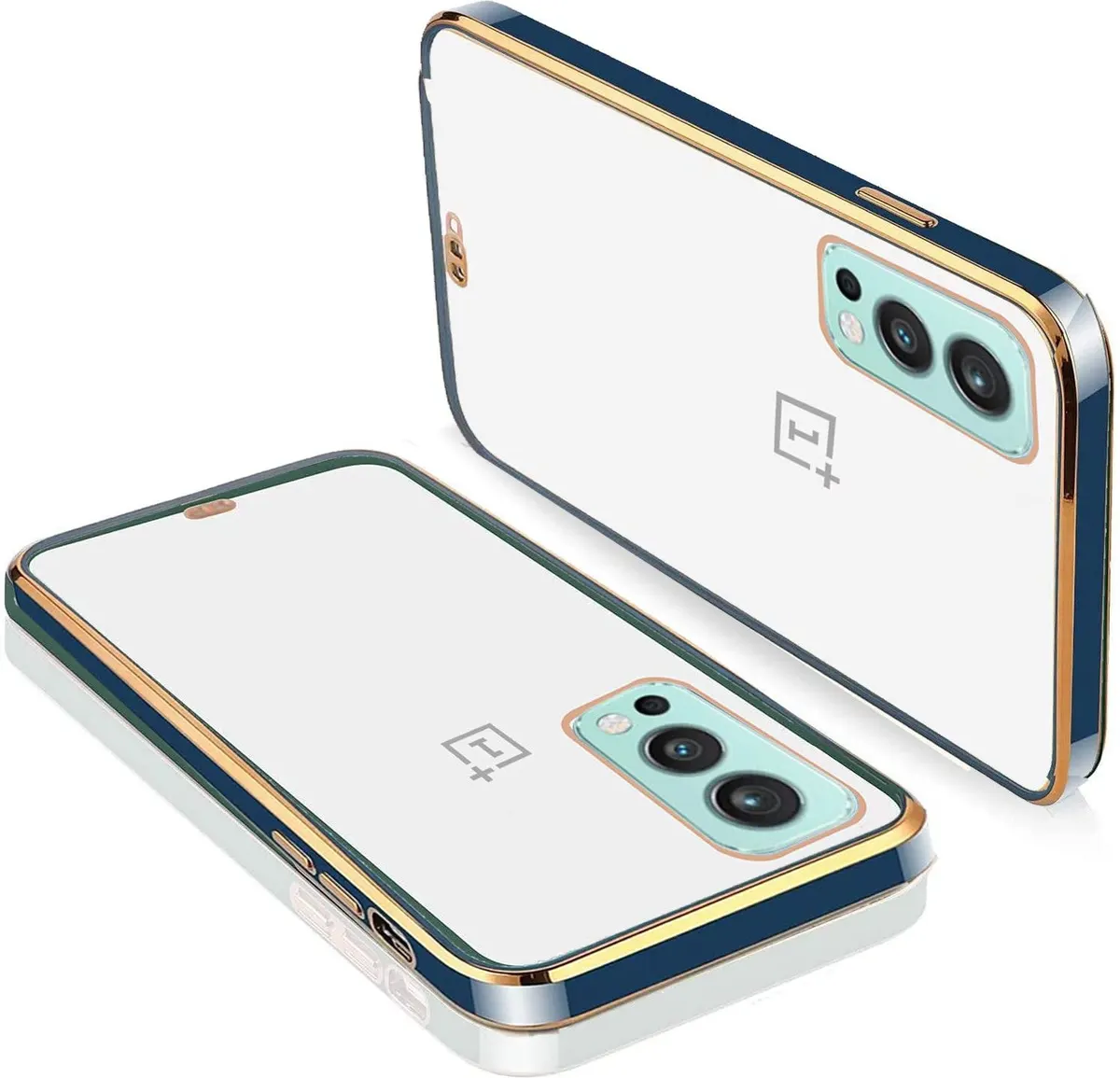 Micvir Back Cover for OnePlus Nord 2 5G (Blue, Silicon, Pack of: 1)