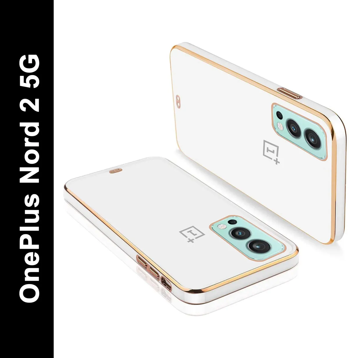 Micvir Back Cover for OnePlus Nord 2 5G (White, Silicon, Pack of: 1)