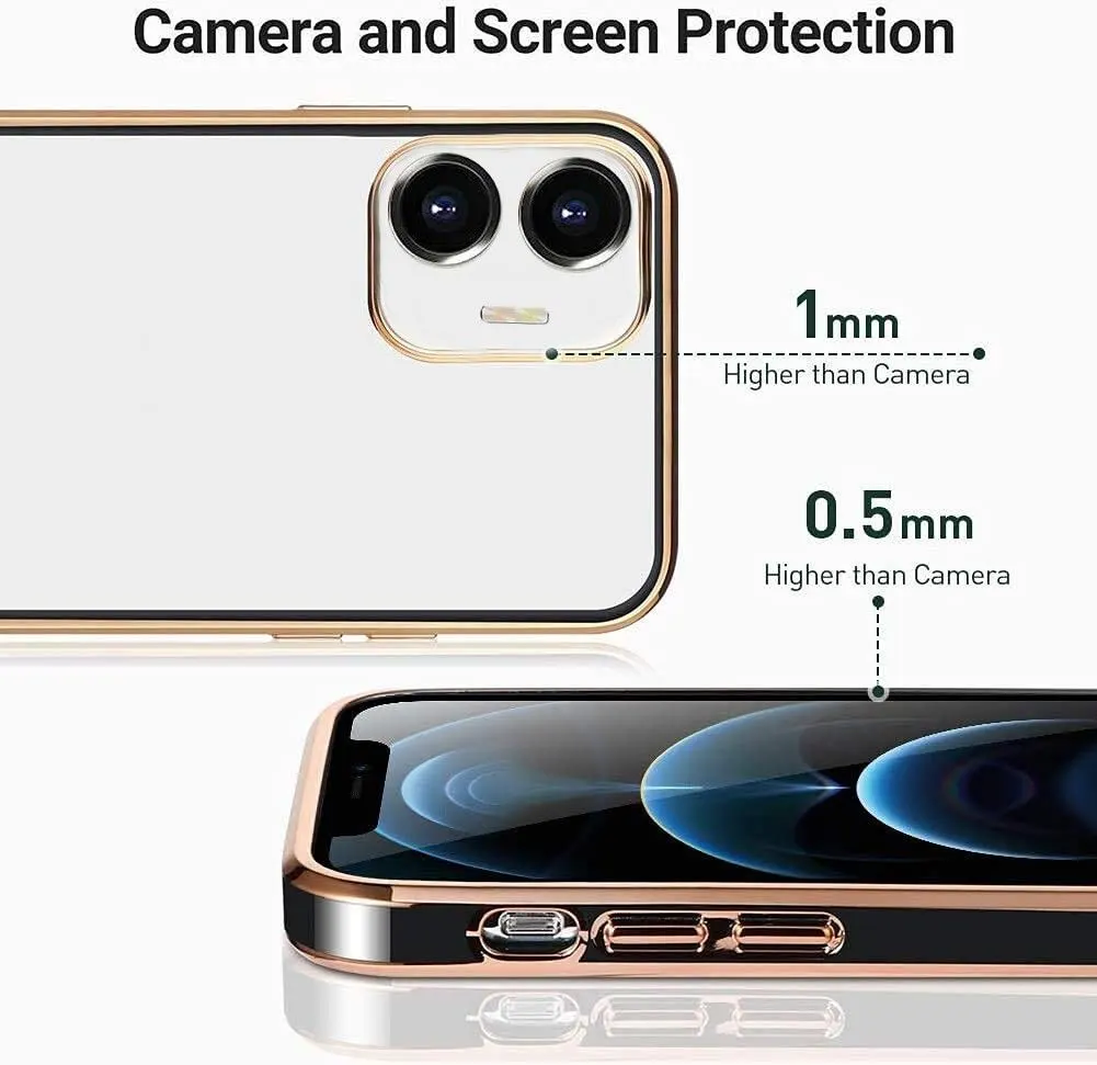 Micvir Back Cover for Vivo T1 44W, iQOO Z6 44W (Black, Silicon, Pack of: 1) — image 3 of 5