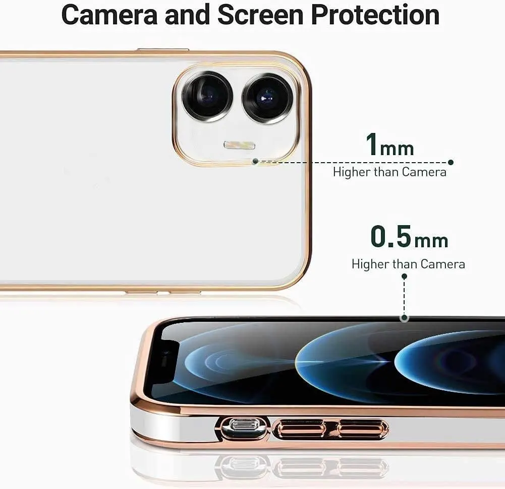 Micvir Back Cover for Vivo T1 44W, iQOO Z6 44W (White, Silicon, Pack of: 1) — image 2 of 4