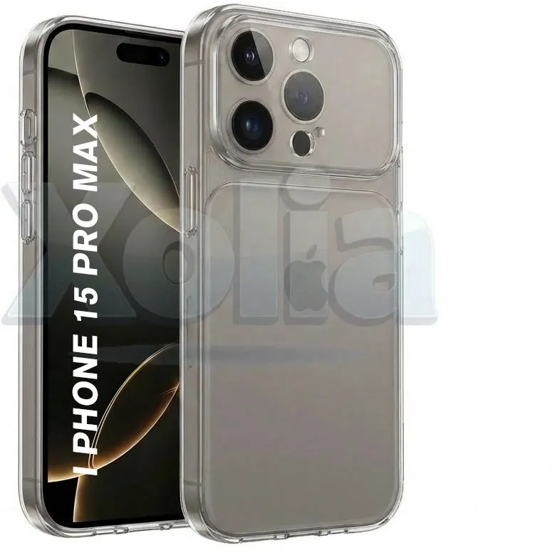 Xolia Back Cover for Apple iPhone 15 Pro Max (Transparent, Shock Proof, Silicon, Pack of: 1)