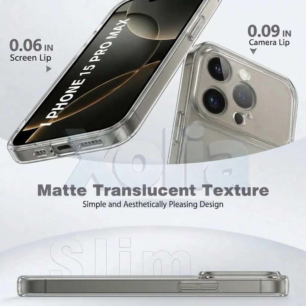Xolia Back Cover for Apple iPhone 15 Pro Max (Transparent, Shock Proof, Silicon, Pack of: 1) — image 5 of 5