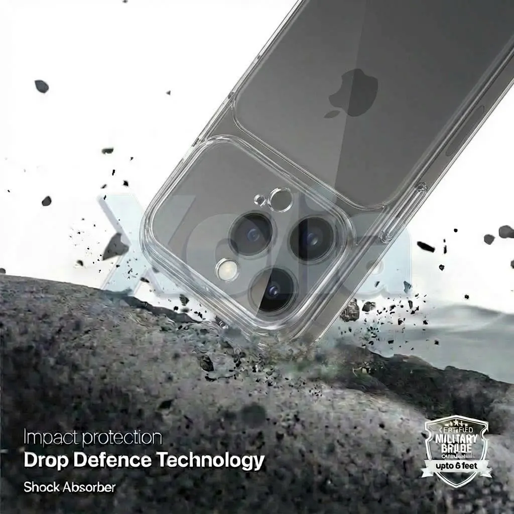 Xolia Back Cover for Apple iPhone 15 Pro (Transparent, Shock Proof, Silicon, Pack of: 1) — image 4 of 5