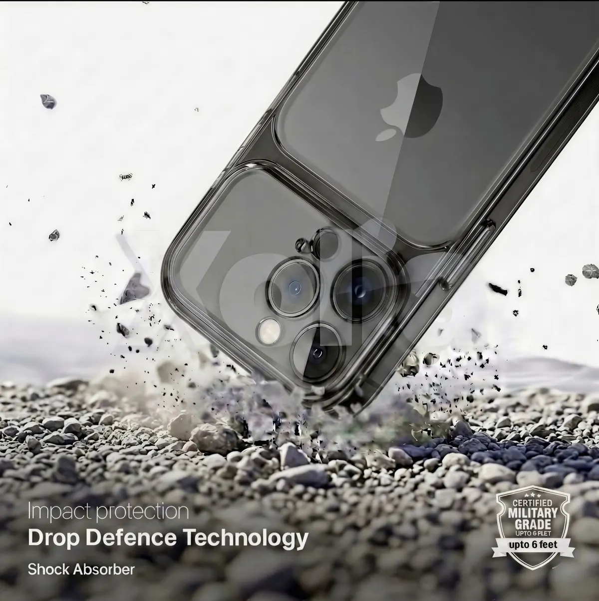 Xolia Back Cover for Apple iPhone 16 Pro Max (Black, Shock Proof, Silicon, Pack of: 1) — image 4 of 5