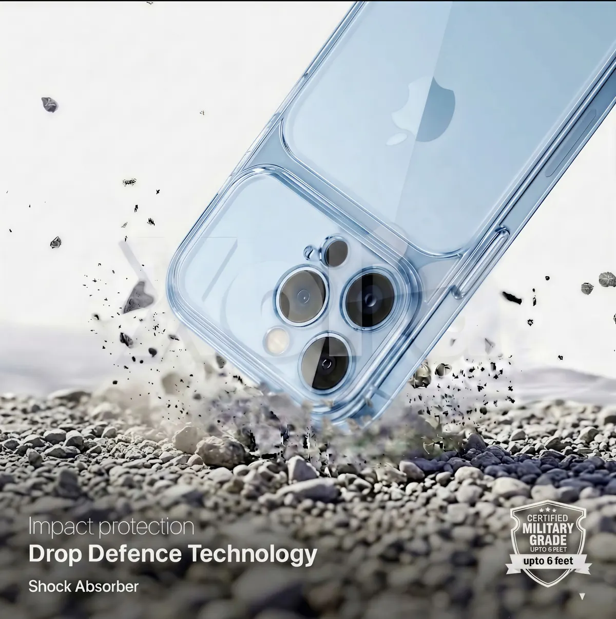 Xolia Back Cover for Apple iPhone 16 Pro Max (Blue, Shock Proof, Silicon, Pack of: 1) — image 4 of 5
