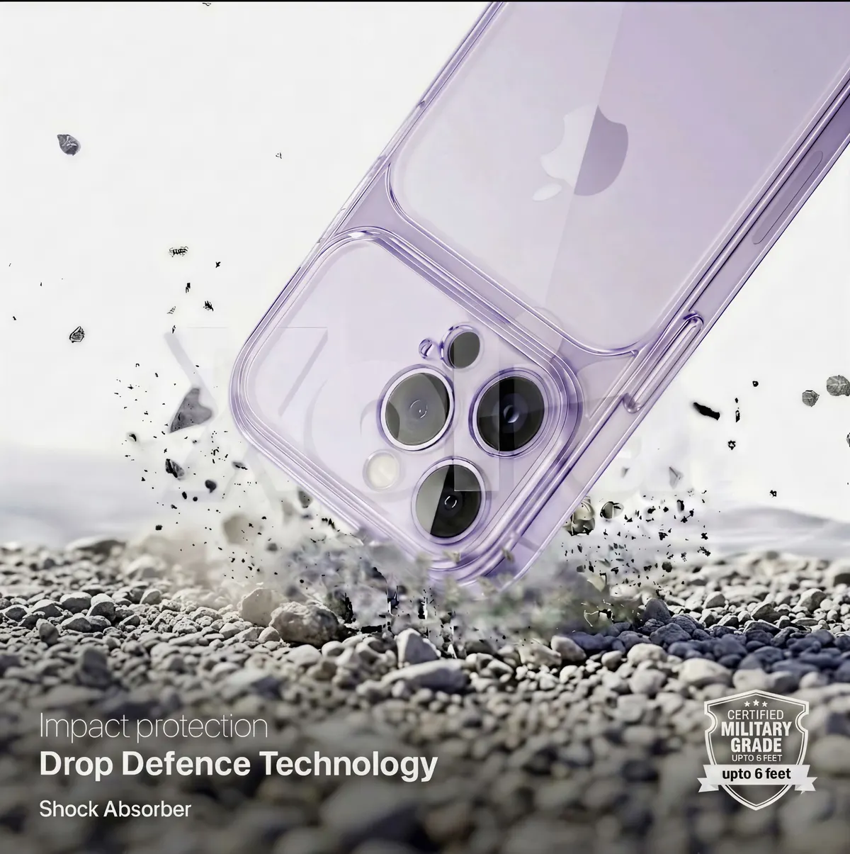 Xolia Back Cover for Apple iPhone 16 Pro Max (Purple, Shock Proof, Silicon, Pack of: 1) — image 4 of 5