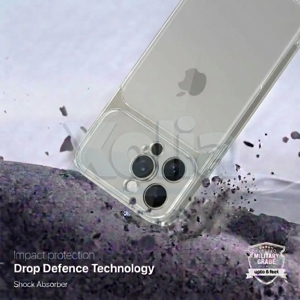 Xolia Back Cover for Apple iPhone 16 Pro Max (Transparent, Shock Proof, Silicon, Pack of: 1) — image 4 of 5