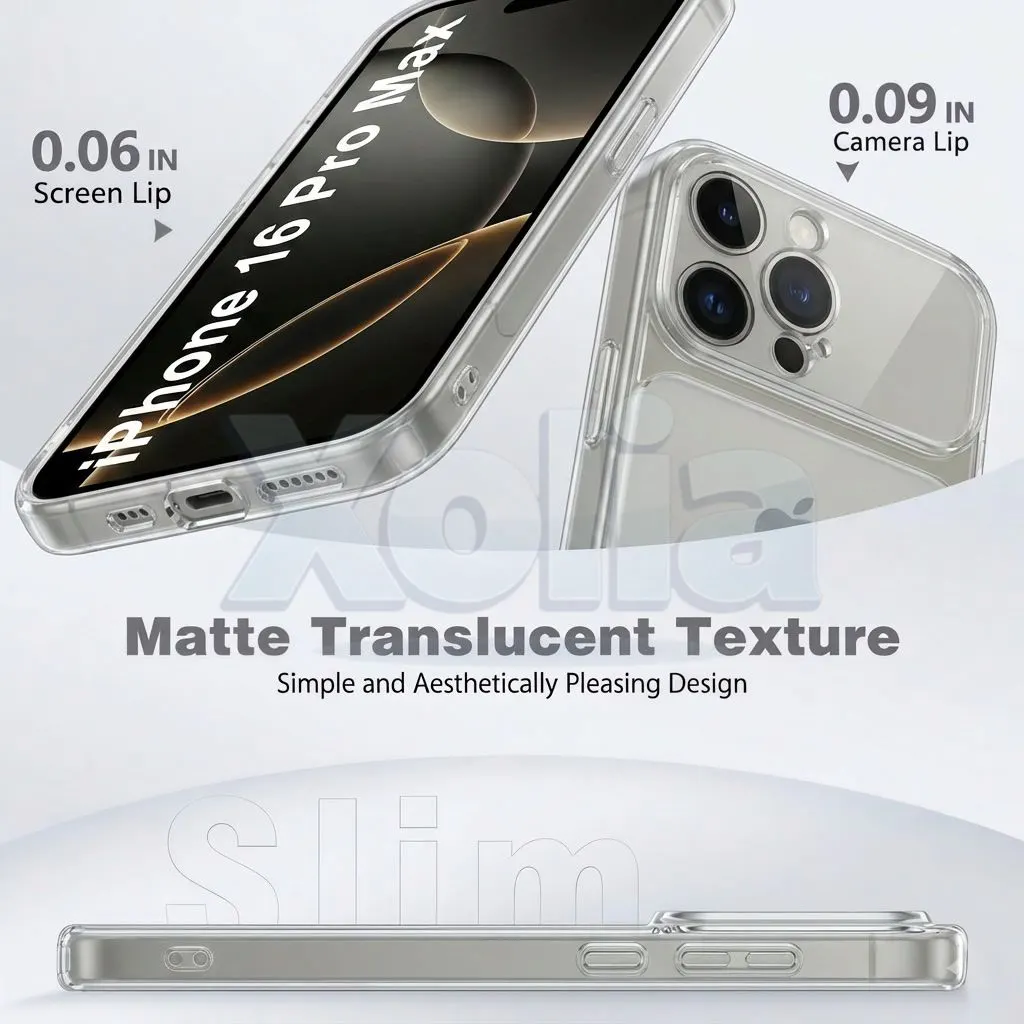 Xolia Back Cover for Apple iPhone 16 Pro Max (Transparent, Shock Proof, Silicon, Pack of: 1) — image 5 of 5