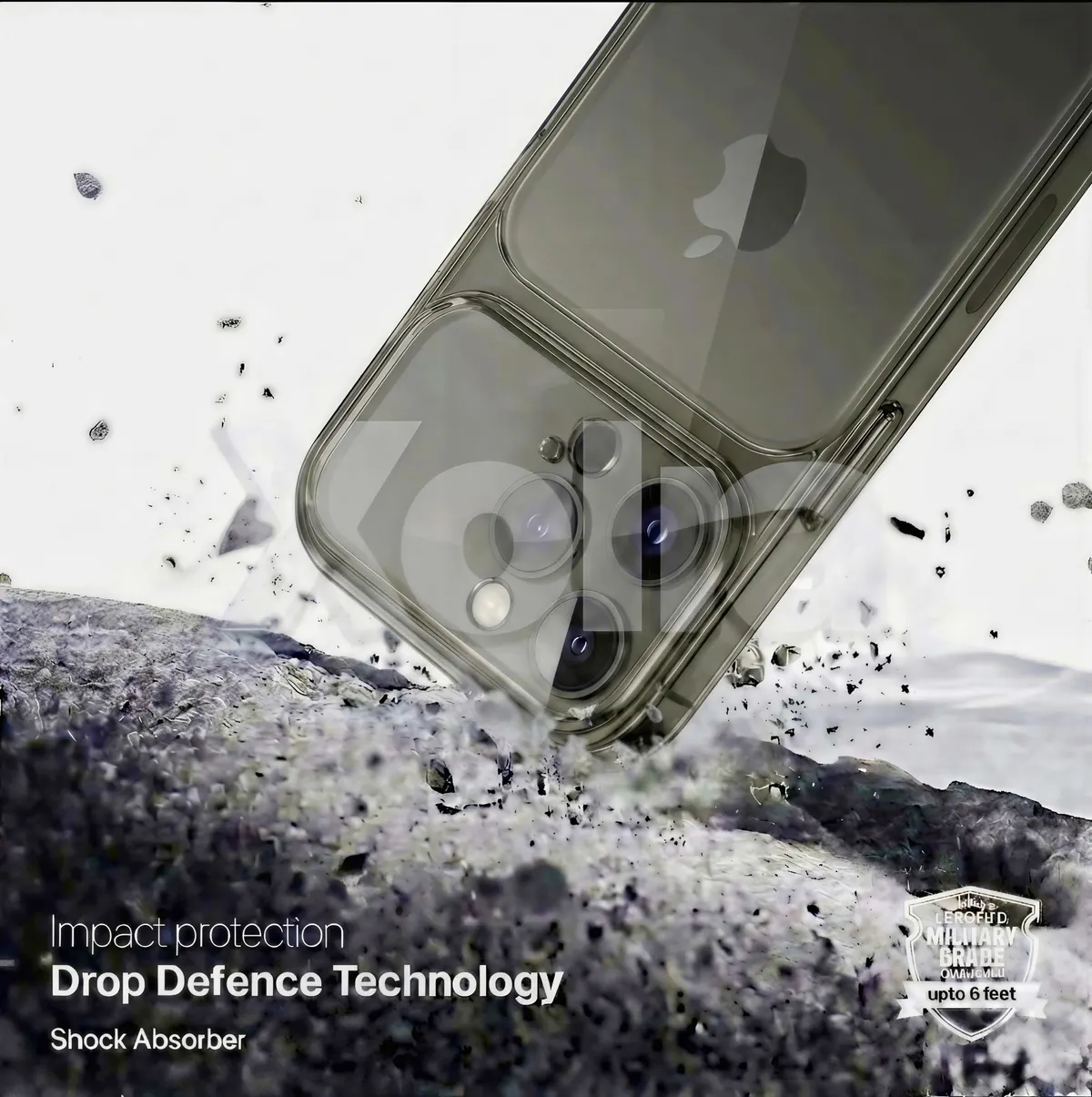 Xolia Back Cover for Apple iPhone 16 Pro (Black, Shock Proof, Silicon, Pack of: 1) — image 4 of 5