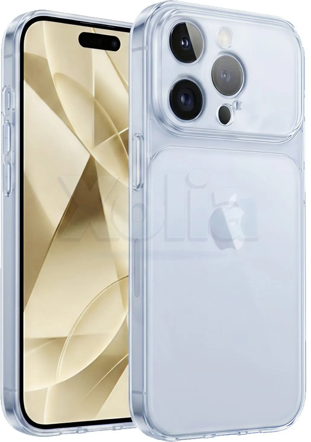 Xolia Back Cover for Apple iPhone 16 Pro (Blue, Shock Proof, Silicon, Pack of: 1)