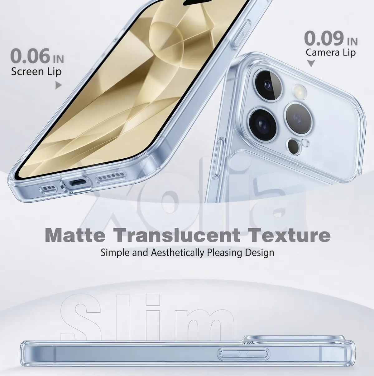 Xolia Back Cover for Apple iPhone 16 Pro (Blue, Shock Proof, Silicon, Pack of: 1) — image 5 of 5