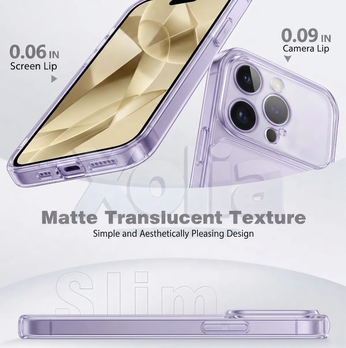 Xolia Back Cover for Apple iPhone 16 Pro (Purple, Shock Proof, Silicon, Pack of: 1) — image 5 of 5