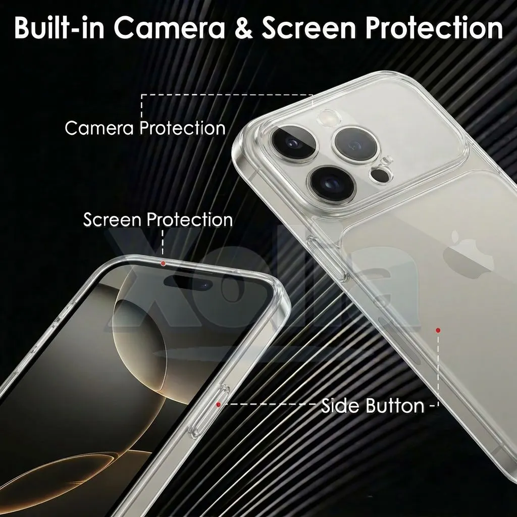 Xolia Back Cover for Apple iPhone 16 Pro (Transparent, Shock Proof, Silicon, Pack of: 1) — image 3 of 5