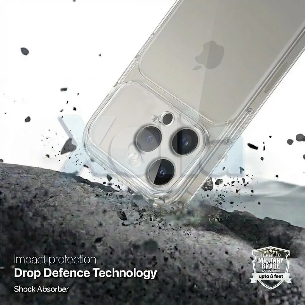 Xolia Back Cover for Apple iPhone 16 Pro (Transparent, Shock Proof, Silicon, Pack of: 1) — image 4 of 5