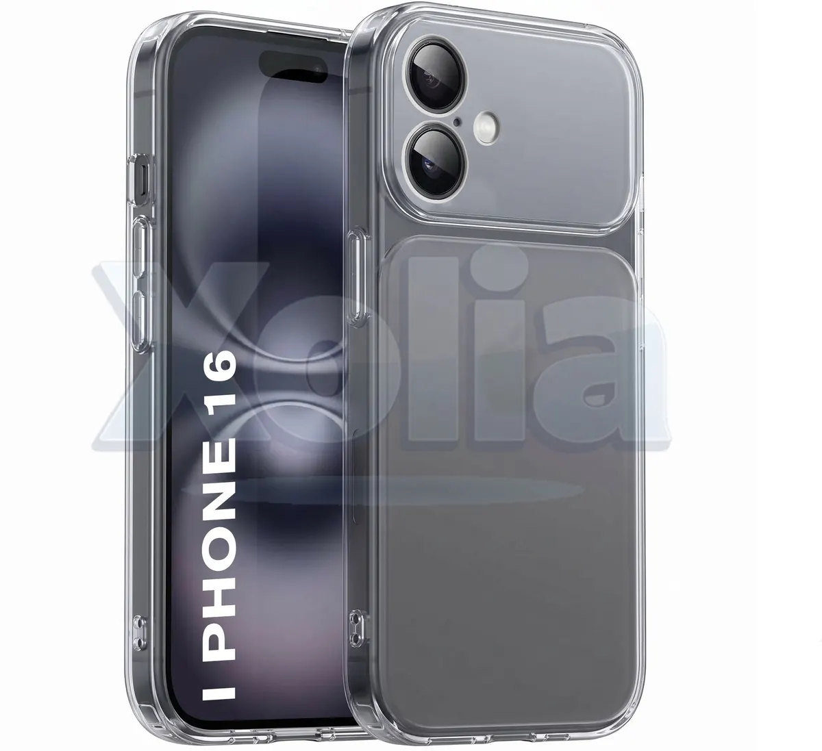 Xolia Back Cover for Apple iPhone 16 (Transparent, Shock Proof, Silicon, Pack of: 1)